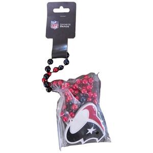 NFL Houston Texans Sports Beads Mardi Gras Party Necklace Football Fan